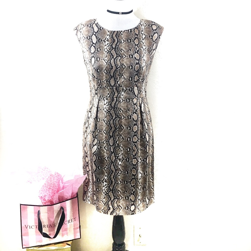mk • snakeskin print dress
